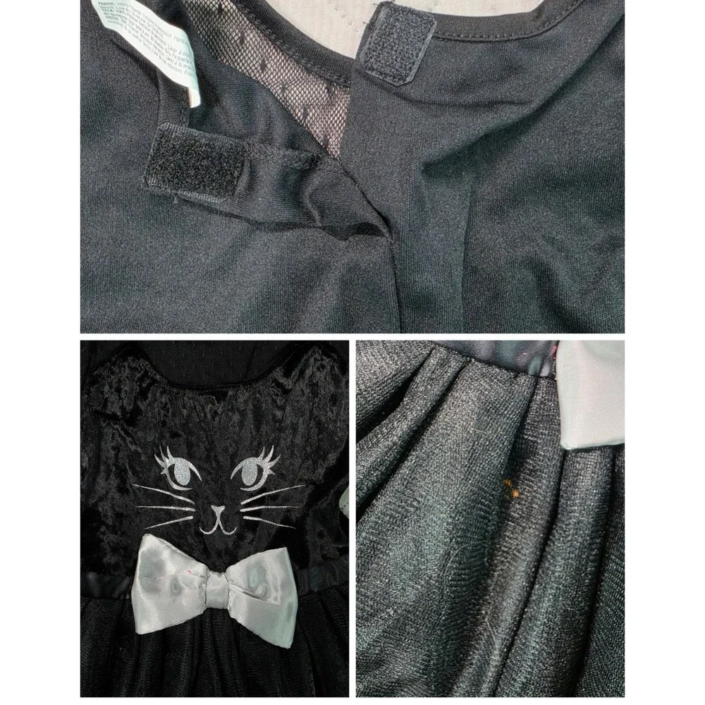 Kitty Kat Black Cat Tutu Halloween Costume Girls Small 4-6 Amscan